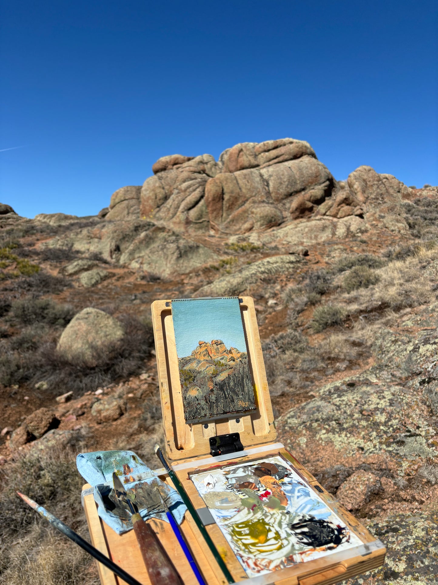 Parlin Rocks (plein air study)