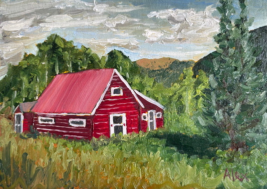 Red Cabin (plein air study)